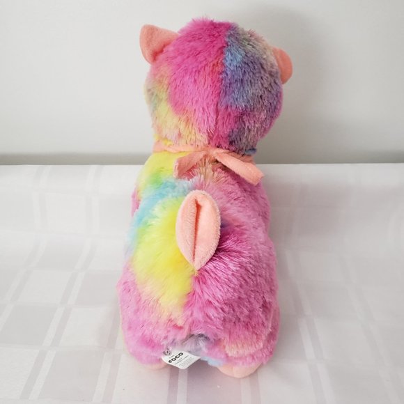 FOCO NHL 13" Rainbow Llama Wpg Jet's Hockey Bandana Plush - Picture 6 of 7